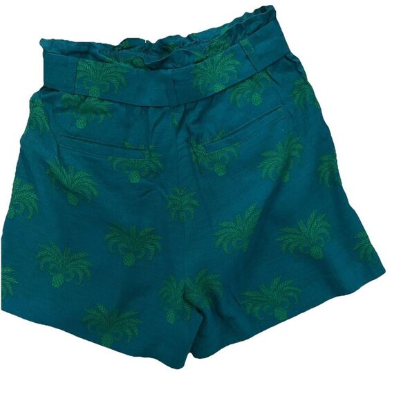 Ann Taylor The Pineapple Belted Paperbag Short Size Small High Waist - Picture 6 of 9